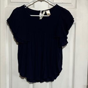 Chic Midnight Blue Women's Blouse